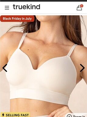 The Truekind® Supportive Comfort Wireless Shaping Bra- Nude (NWT)